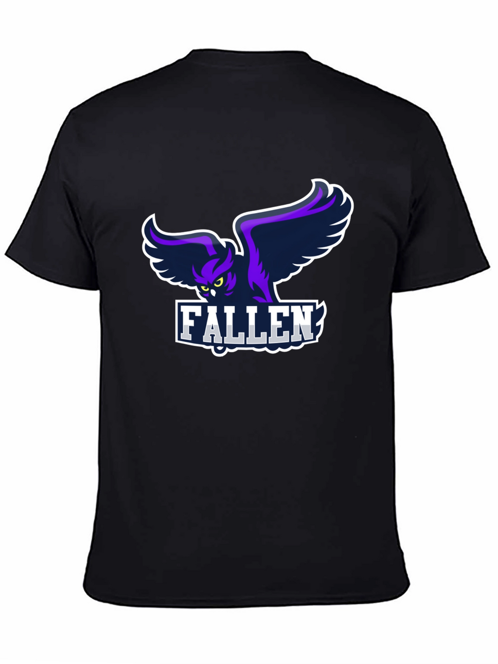 Fallen Owl Graphic Black T-Shirt