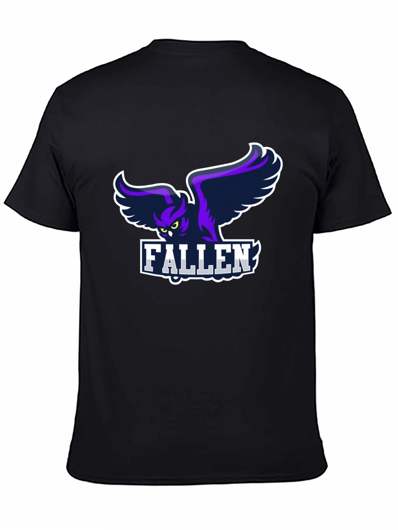 Fallen Owl Graphic Black T-Shirt