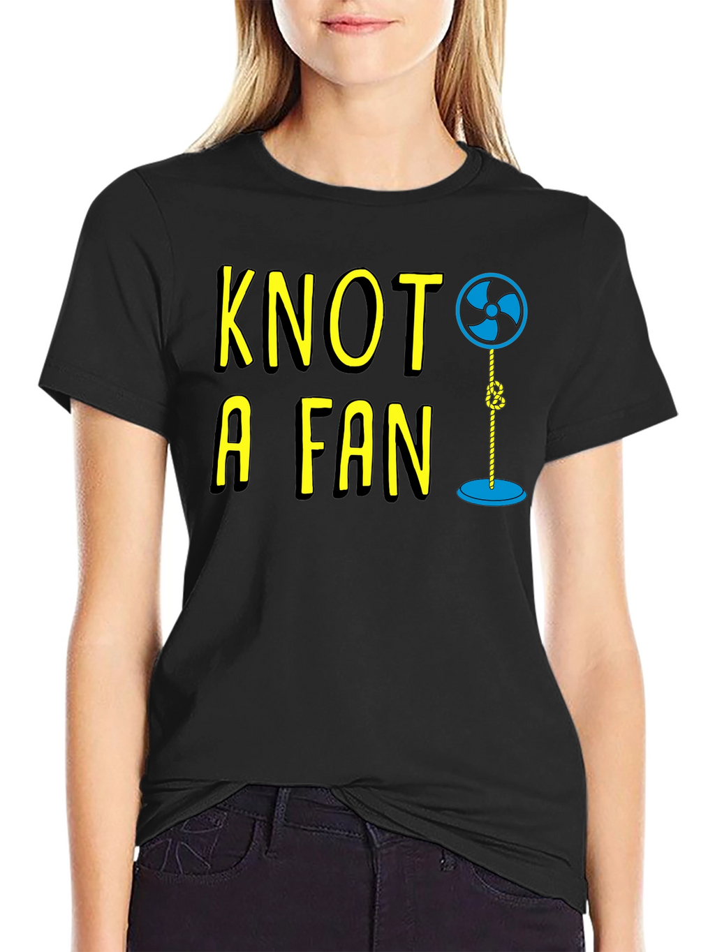 Knot A Fan Funny Graphic T-Shirt