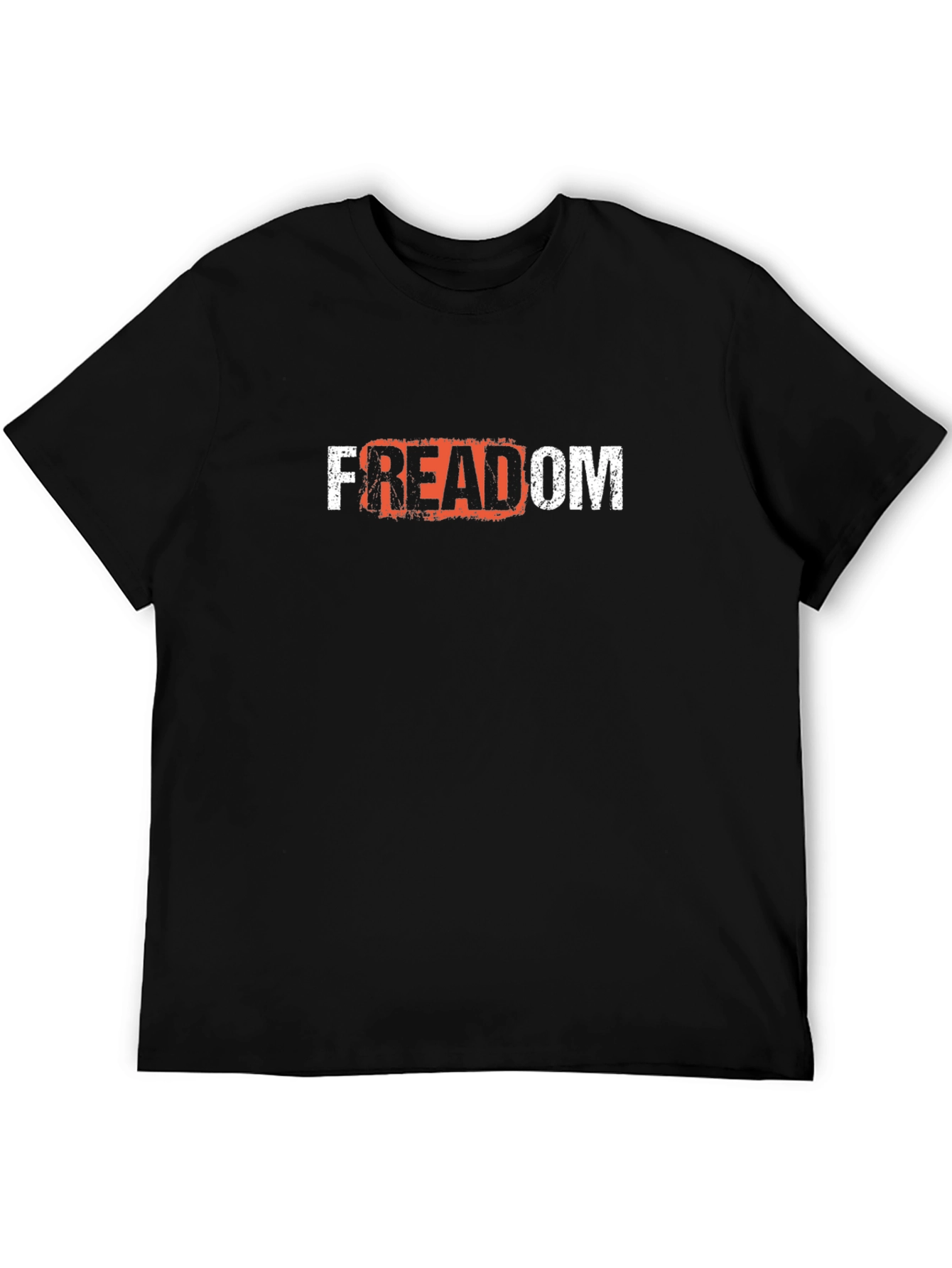 Freedom Graphic T-Shirt - Black Crew Neck Tee