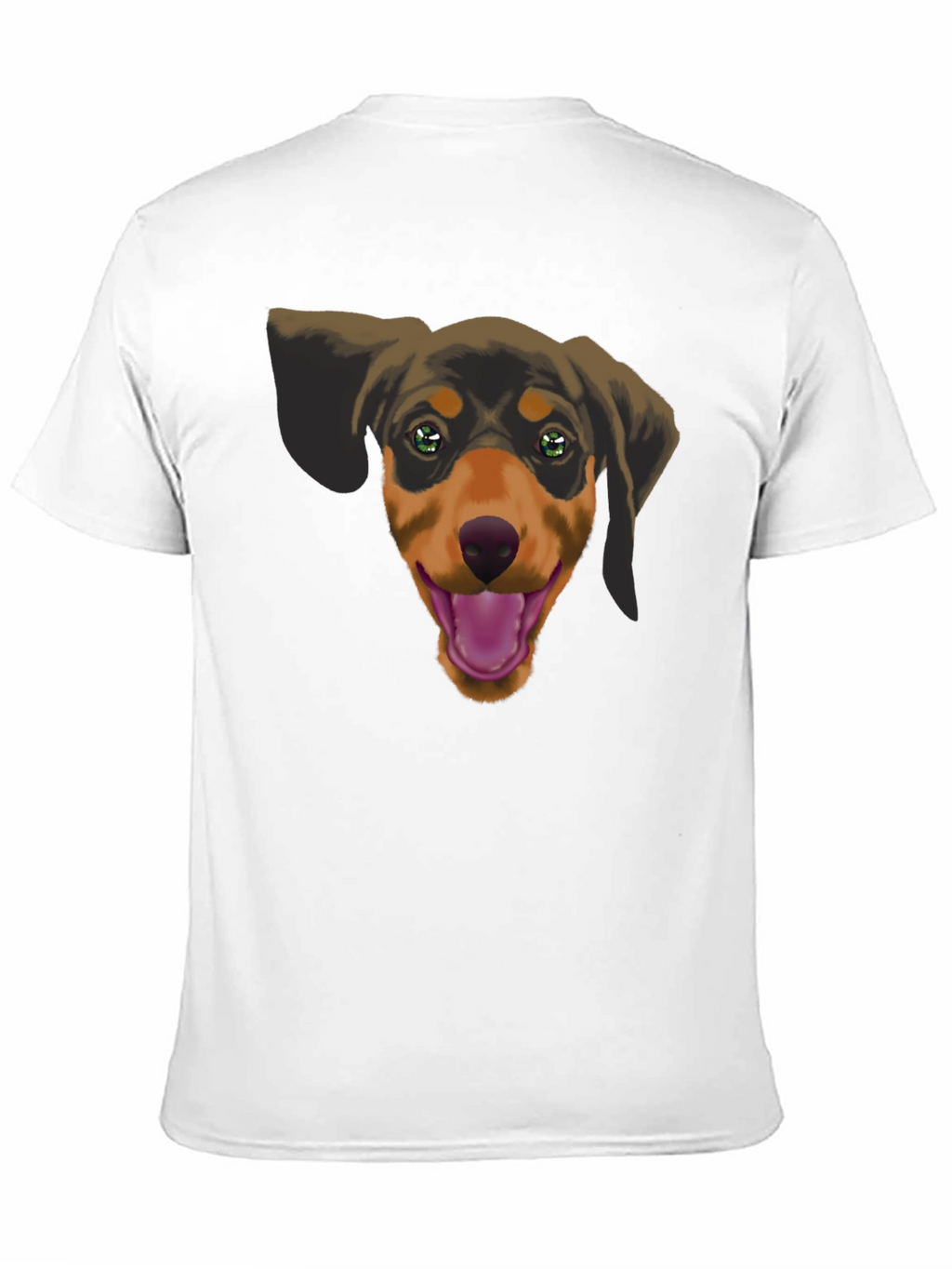 Dachshund Dog Graphic Tee - Black Cotton Casual Shirt