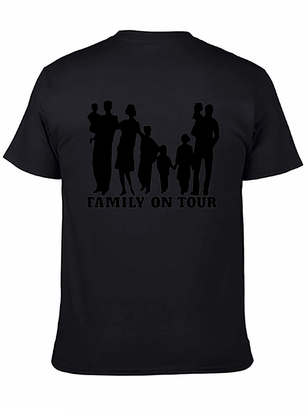 Family On Tour Graphic T-Shirt - Stylish Black Tee