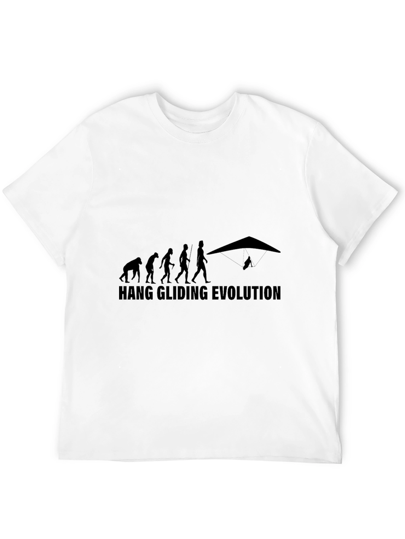 Hang Gliding Evolution T-Shirt - Black