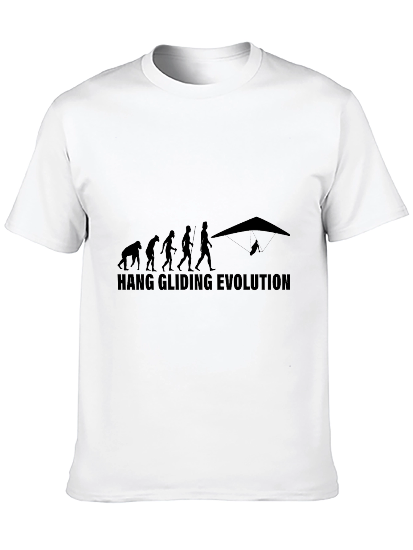 Hang Gliding Evolution T-Shirt - Black