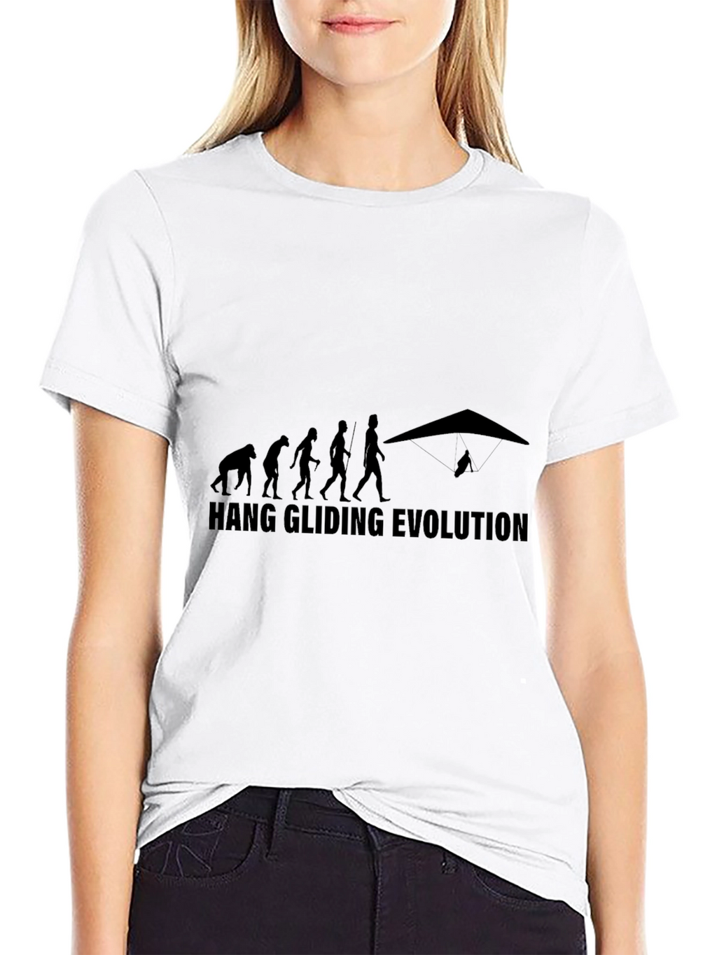 Hang Gliding Evolution T-Shirt - Black