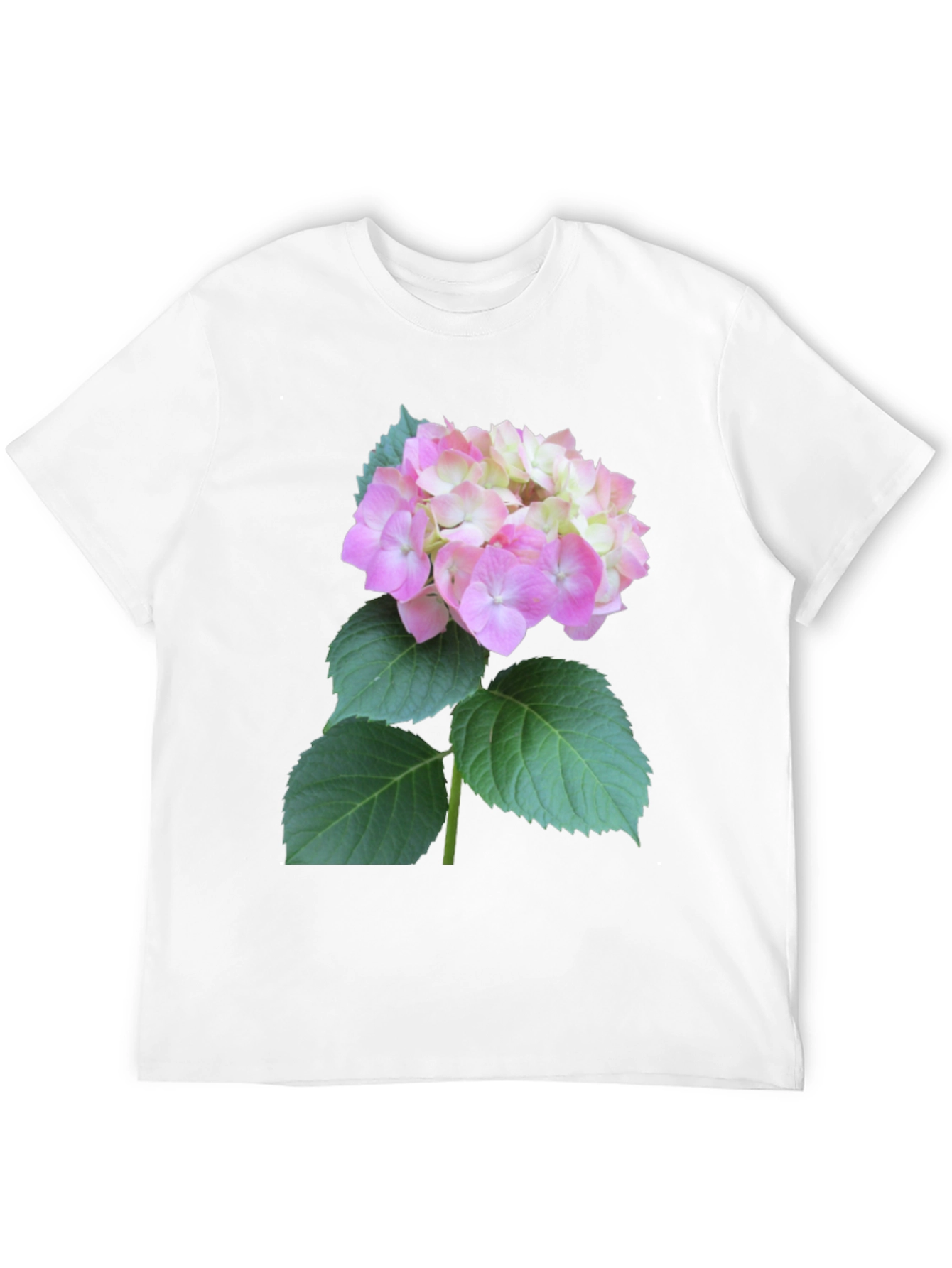 Floral Graphic Tee - Hydrangea Design
