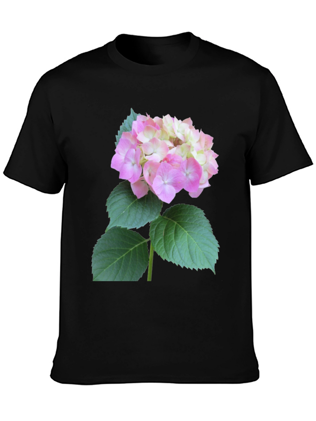 Floral Graphic Tee - Hydrangea Design