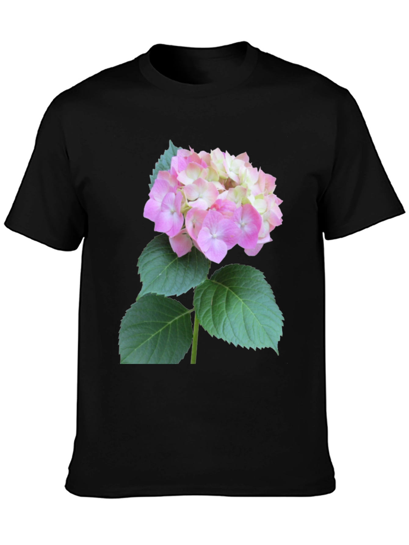 Floral Graphic Tee - Hydrangea Design