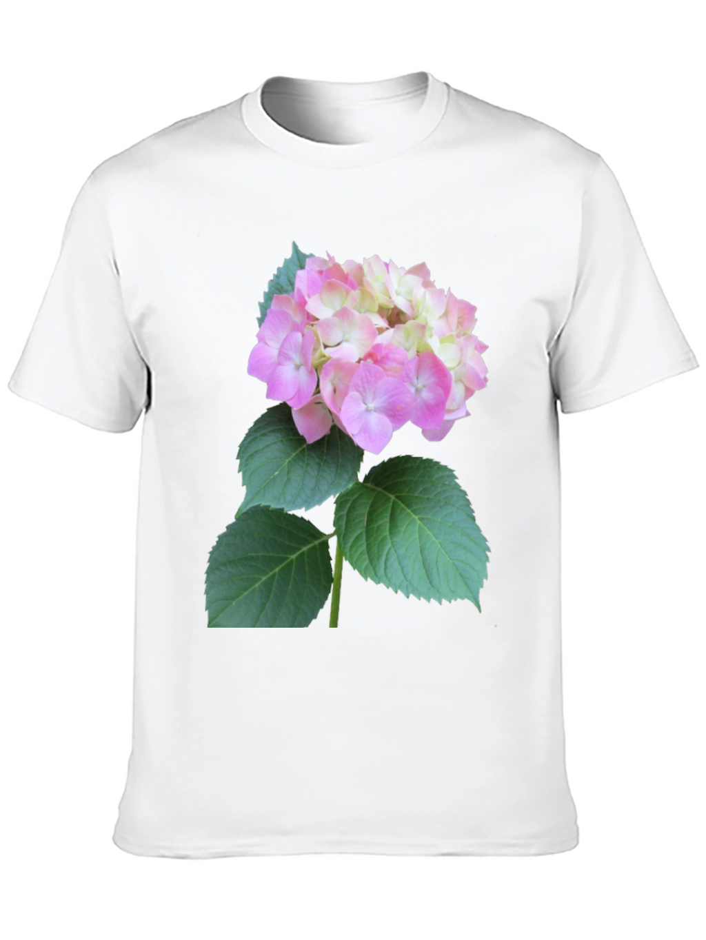 Floral Graphic Tee - Hydrangea Design