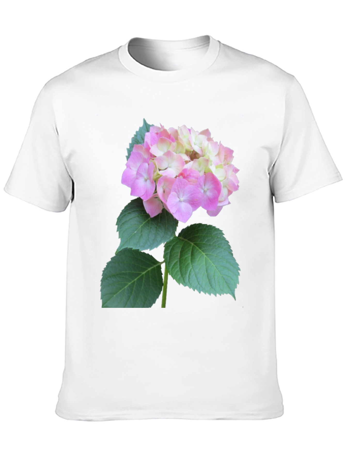 Floral Graphic Tee - Hydrangea Design
