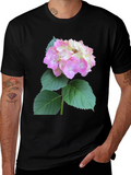 Floral Graphic Tee - Hydrangea Design