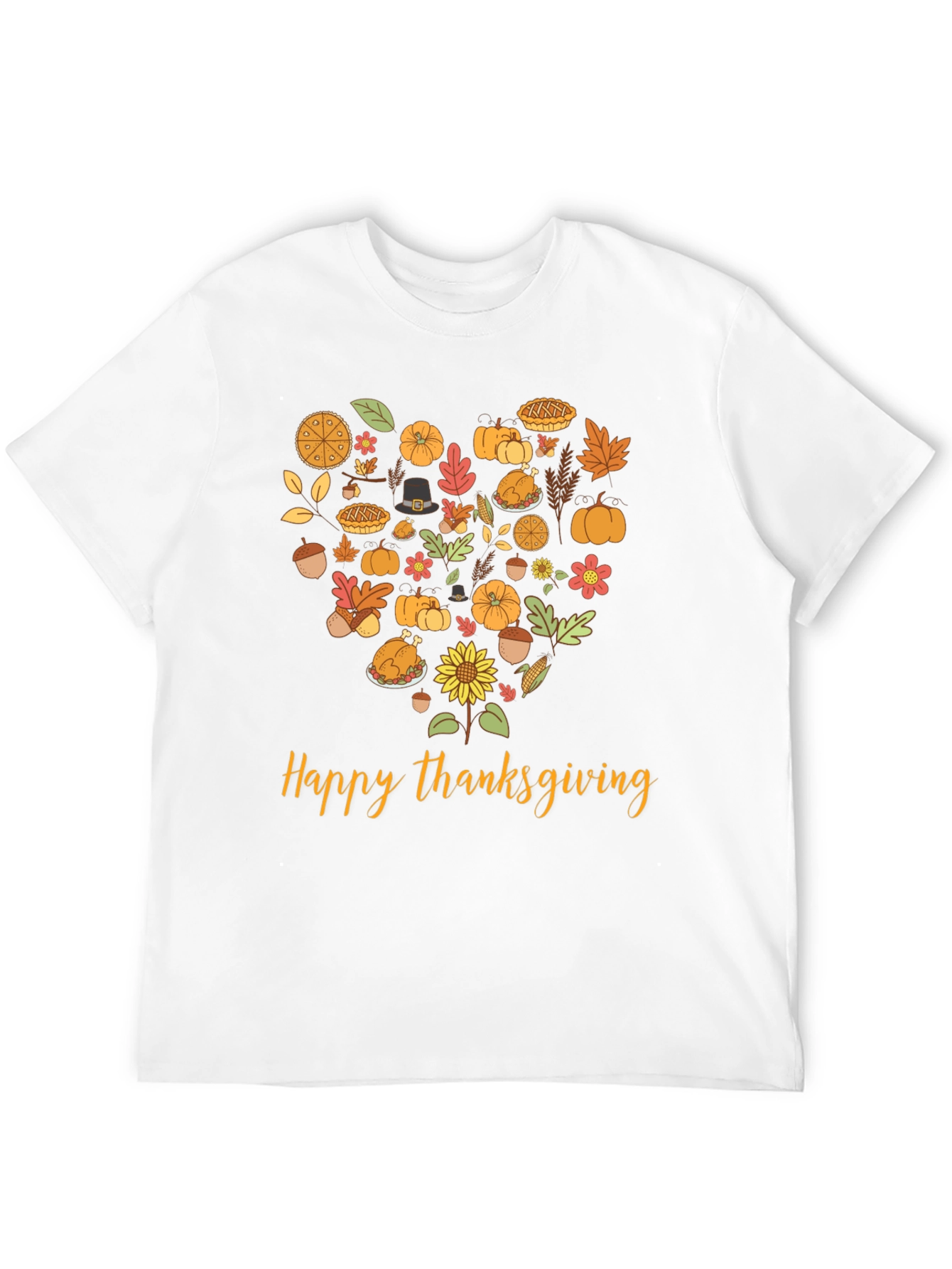 Thanksgiving Heart Graphic T-Shirt