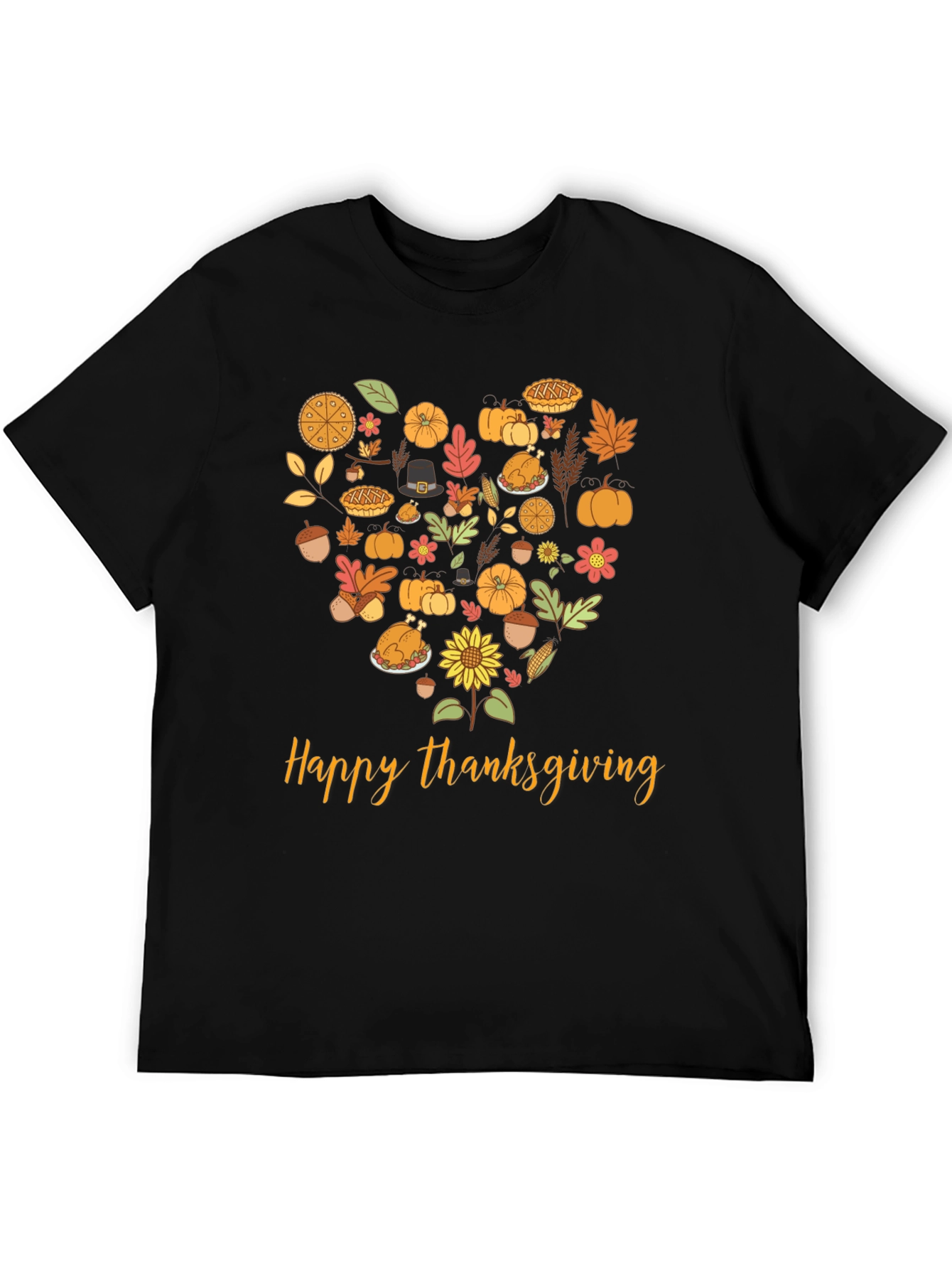 Thanksgiving Heart Graphic T-Shirt