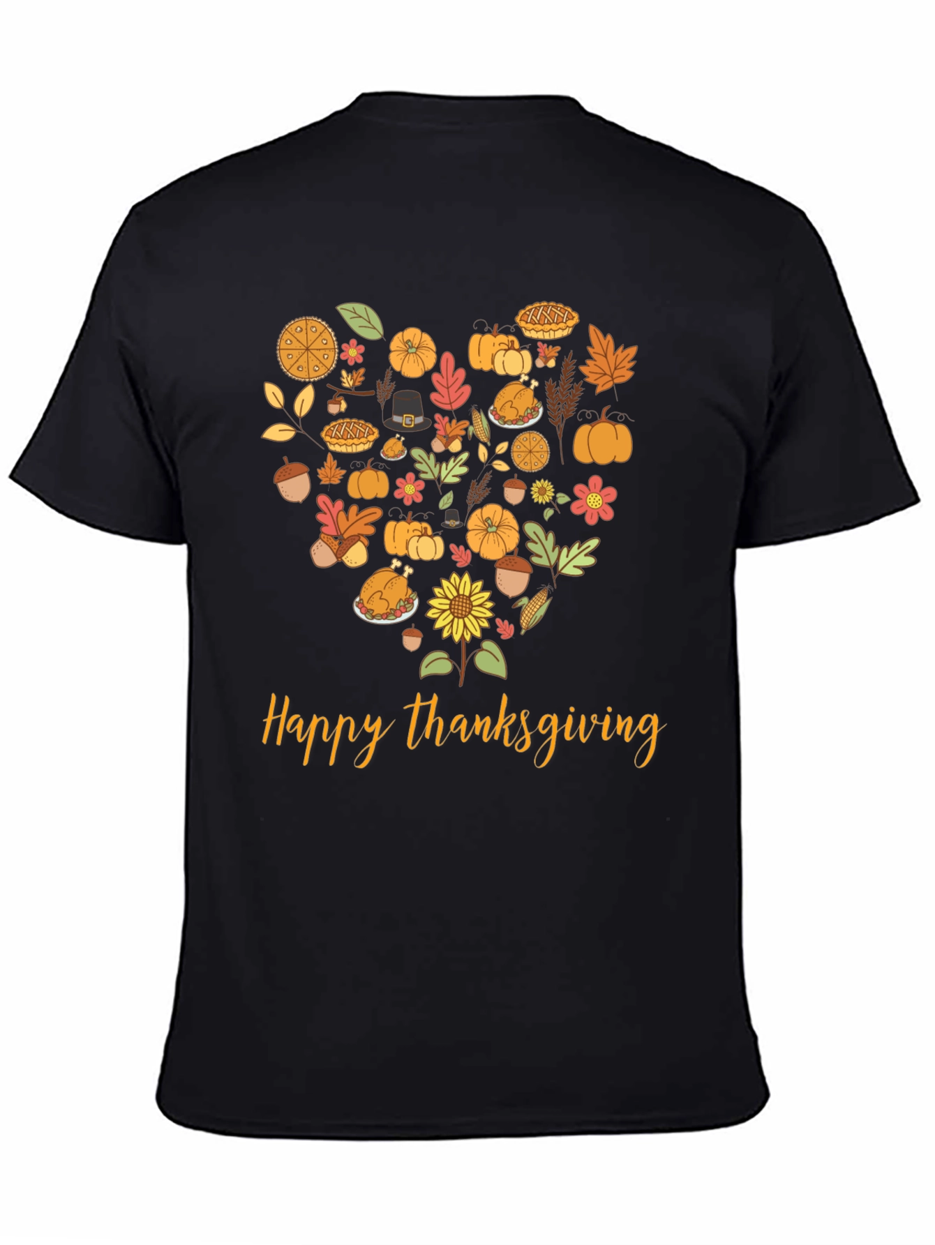 Thanksgiving Heart Graphic T-Shirt
