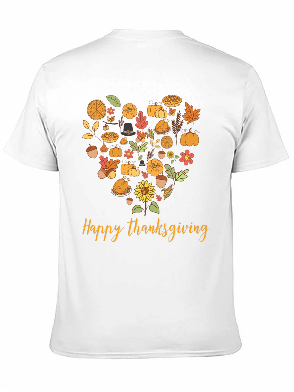 Thanksgiving Heart Graphic T-Shirt
