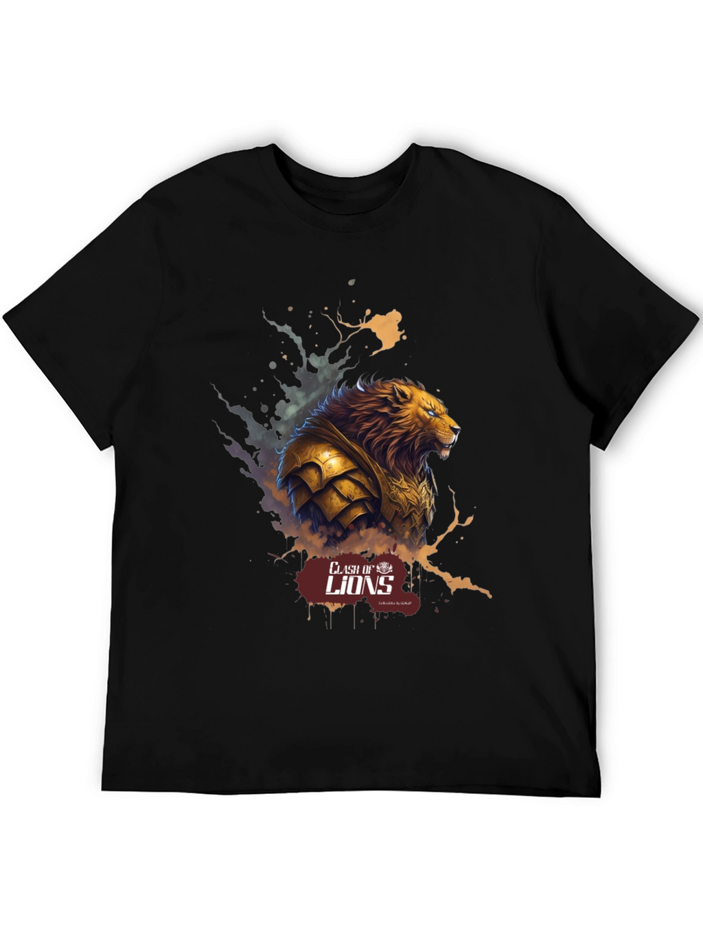 Clash of Lions Black Graphic Tee