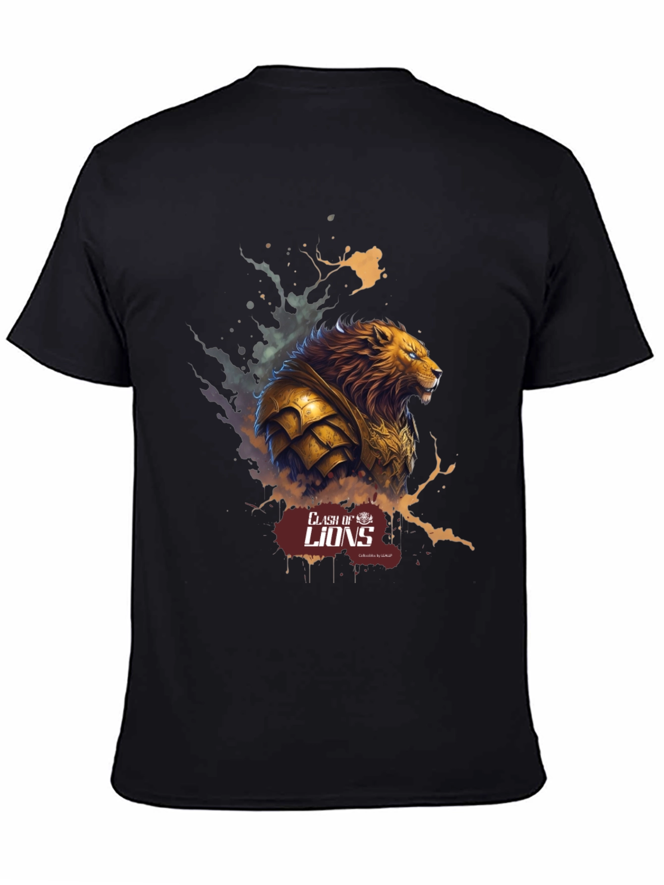 Clash of Lions Black Graphic Tee