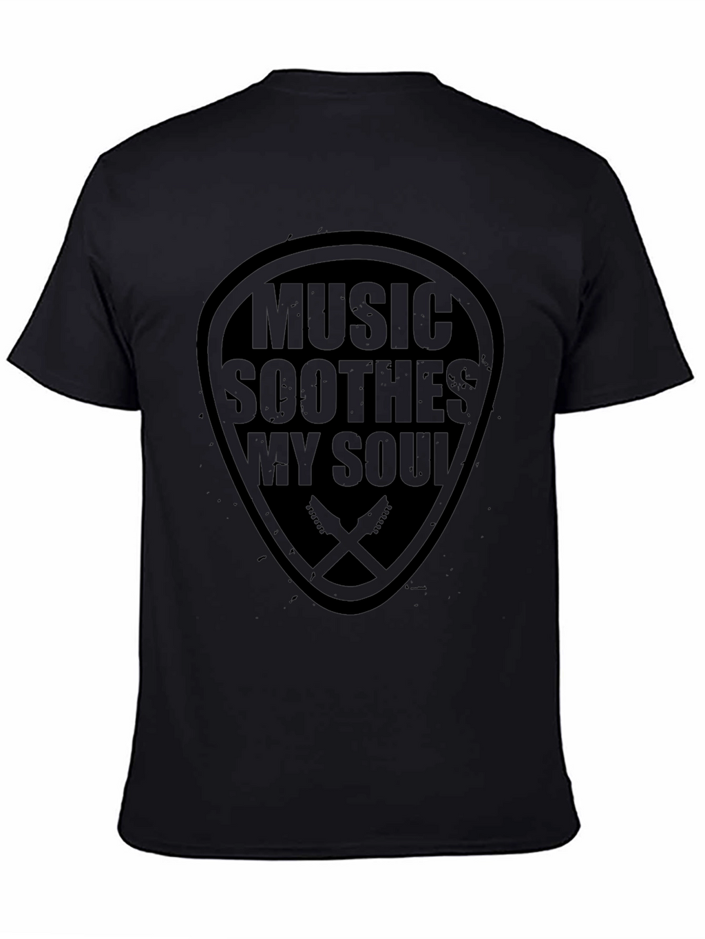 Music Soothes My Soul Black T-Shirt