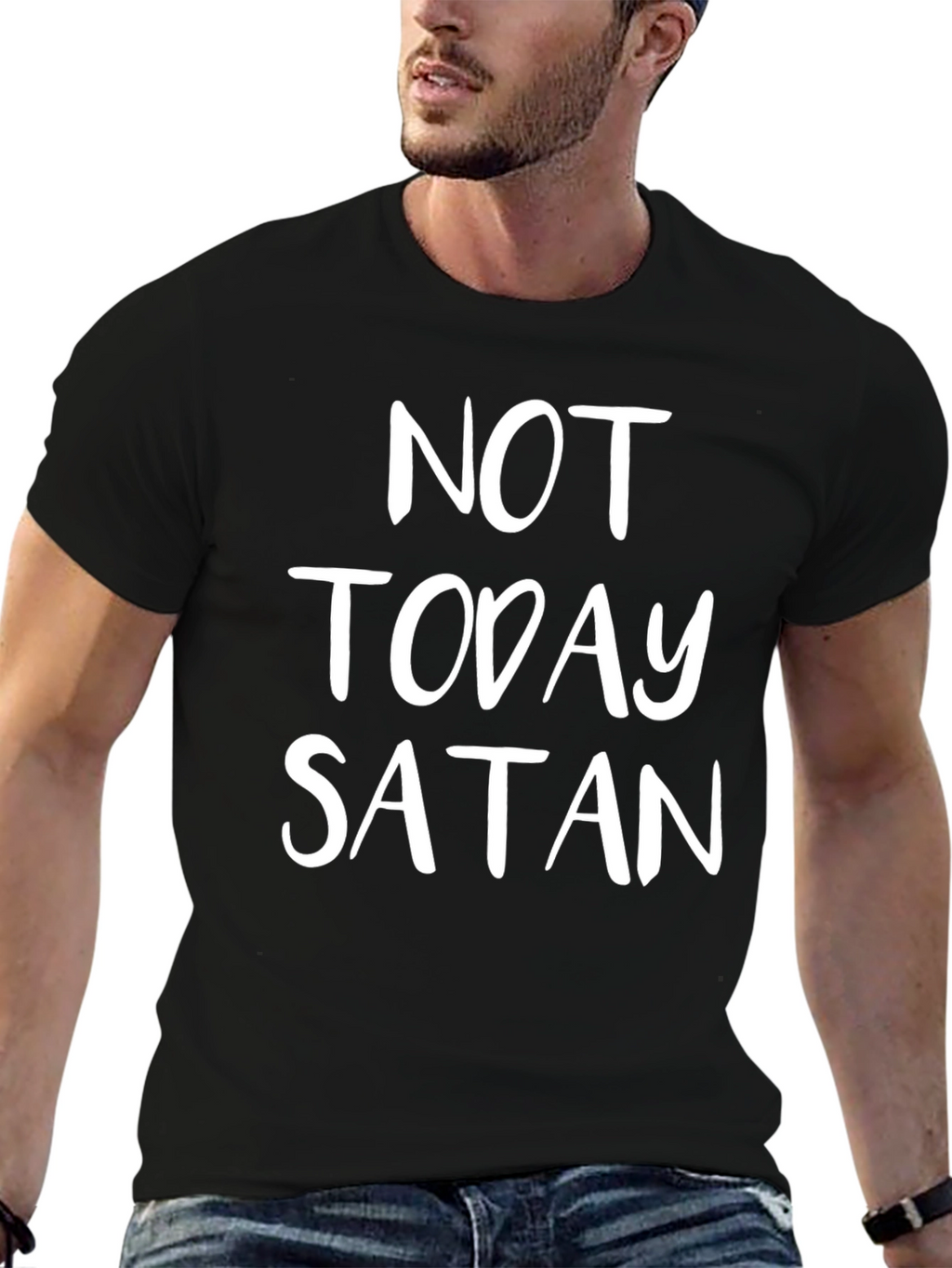 Not Today Satan Graphic T-Shirt