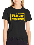 Best Flight Attendant Galaxy T-Shirt