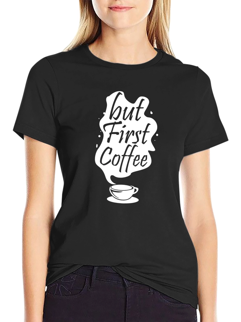 But First Coffee T-Shirt - Black