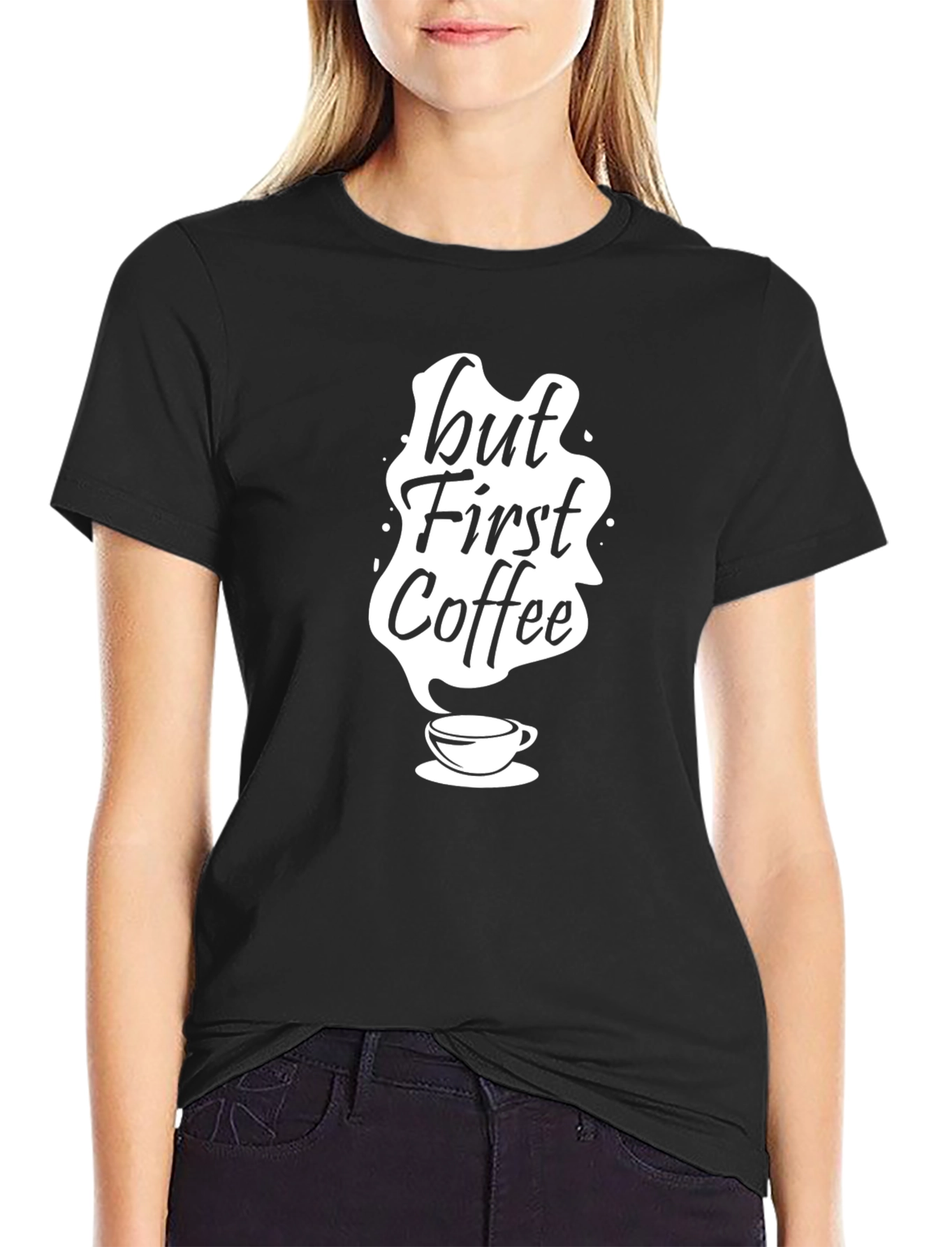 But First Coffee T-Shirt - Black