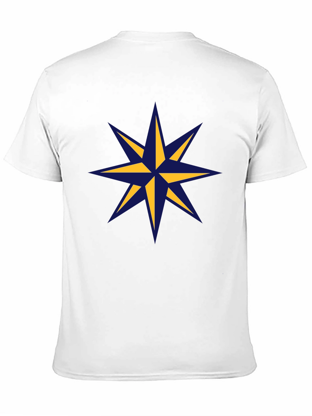 Nautical Star Graphic Tee - Stylish Mens Black T-Shirt