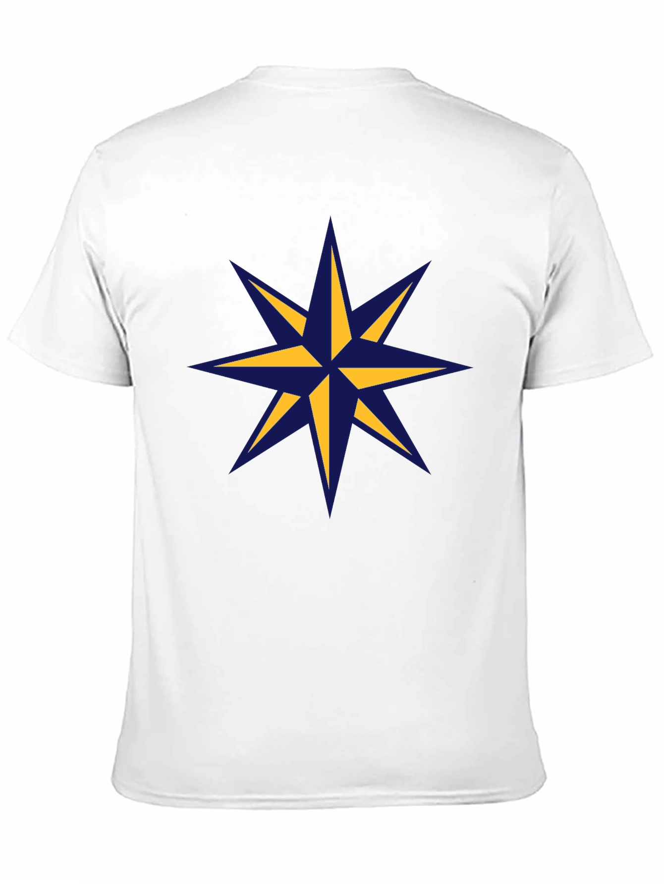Nautical Star Graphic Tee - Stylish Mens Black T-Shirt