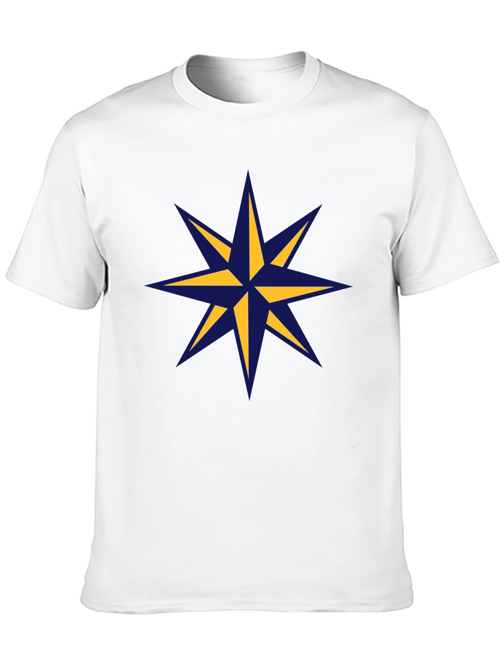 Nautical Star Graphic Tee - Stylish Mens Black T-Shirt