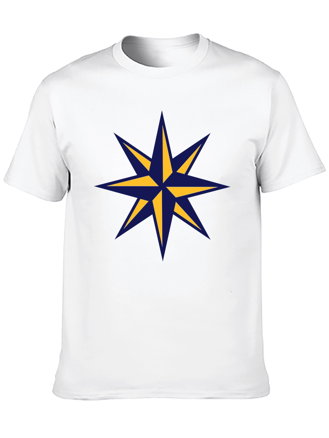 Nautical Star Graphic Tee - Stylish Mens Black T-Shirt