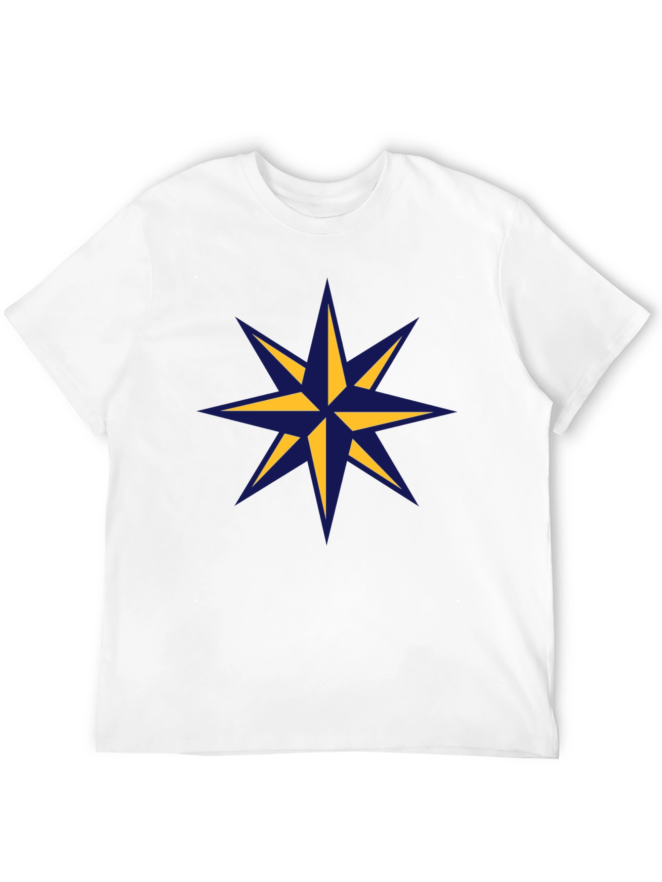 Nautical Star Graphic Tee - Stylish Mens Black T-Shirt