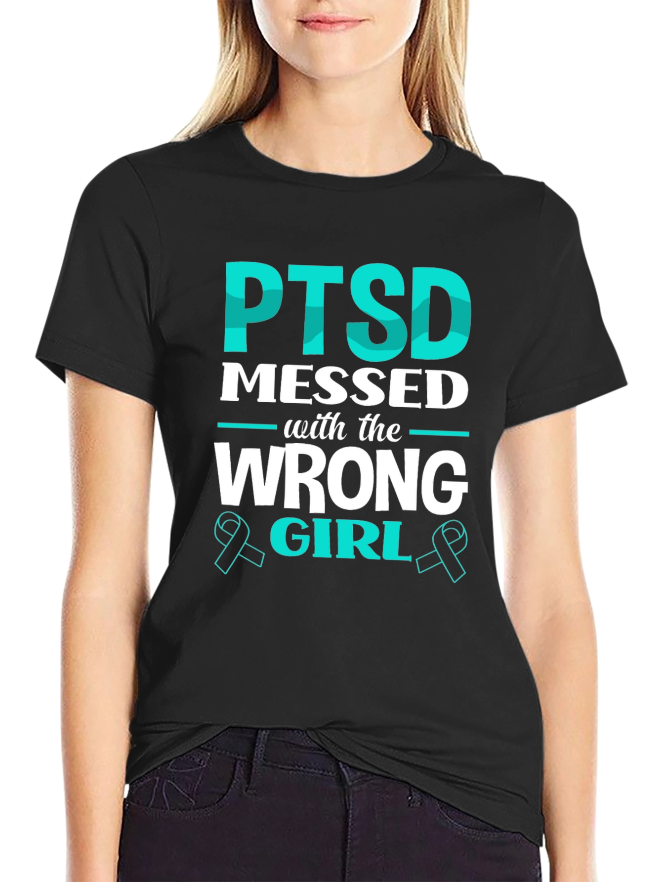PTSD Messed with the Wrong Girl T-Shirt