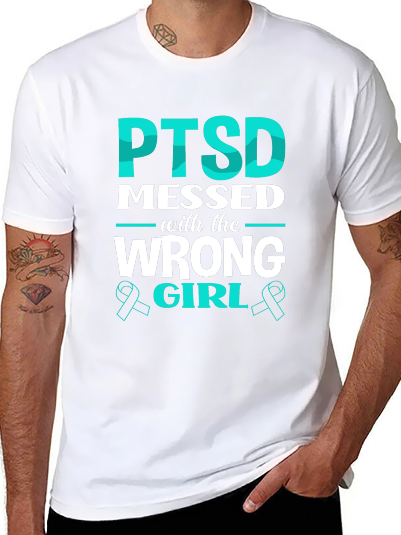 PTSD Messed with the Wrong Girl T-Shirt