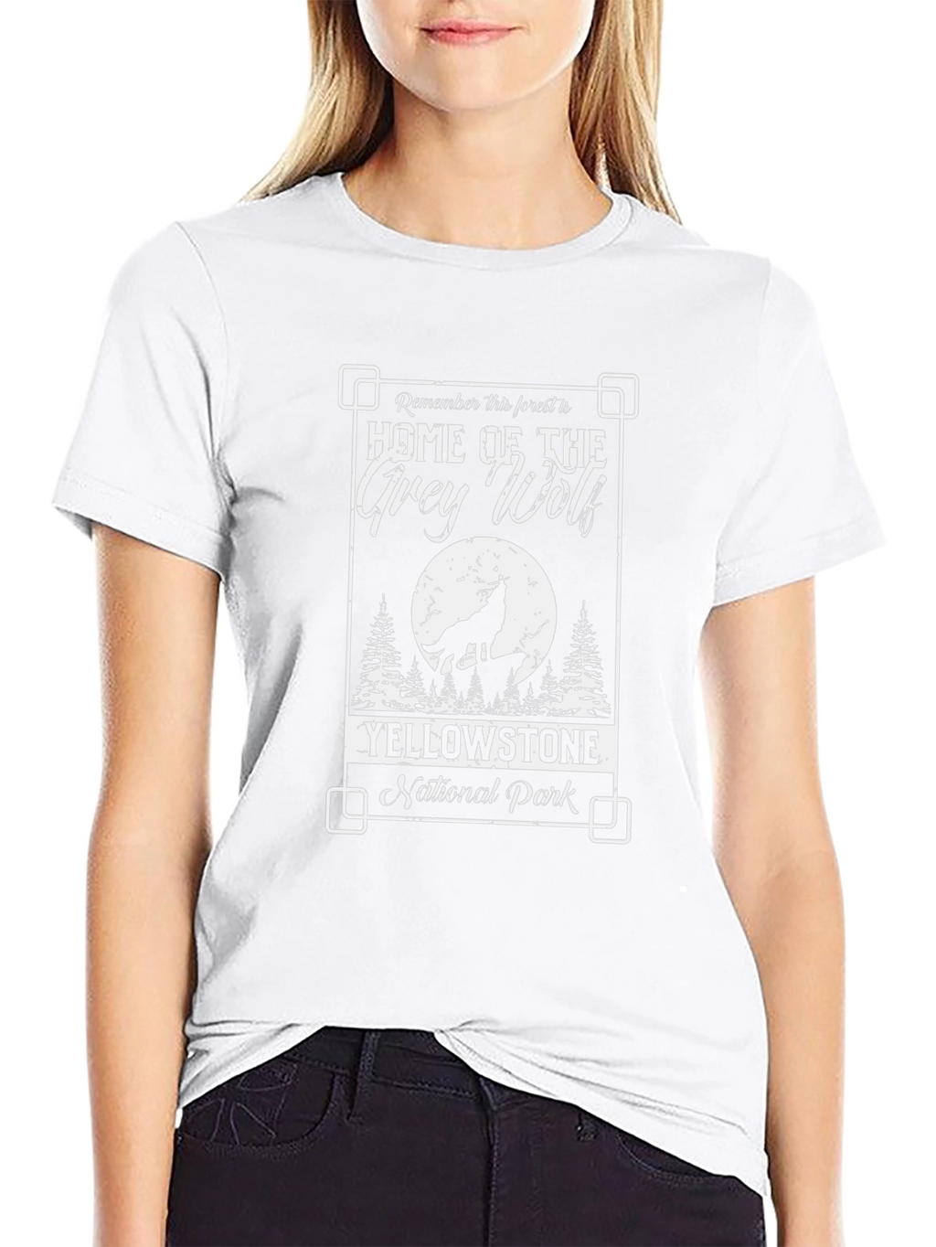 Grey Wolf Yellowstone National Park T-Shirt