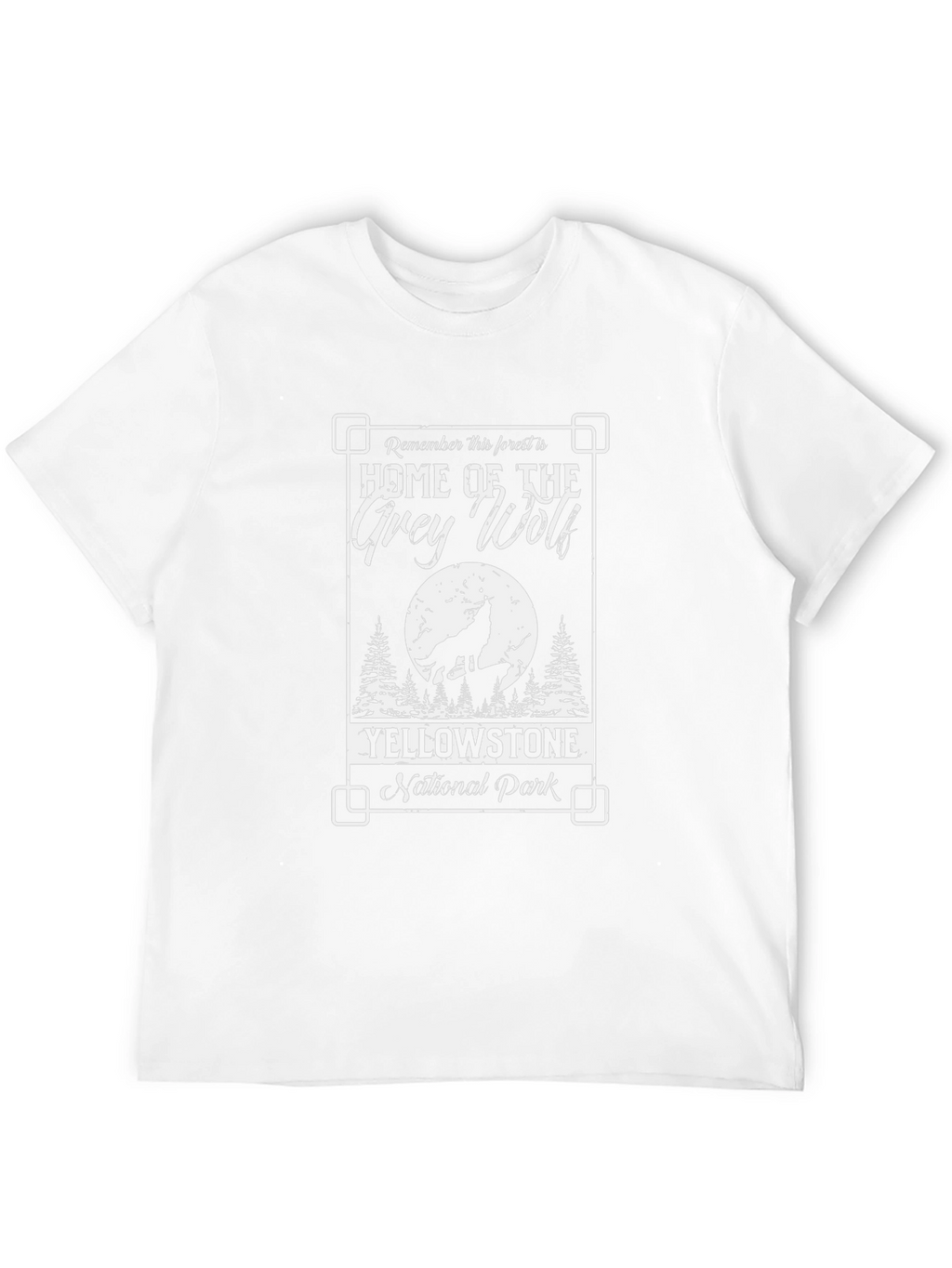 Grey Wolf Yellowstone National Park T-Shirt