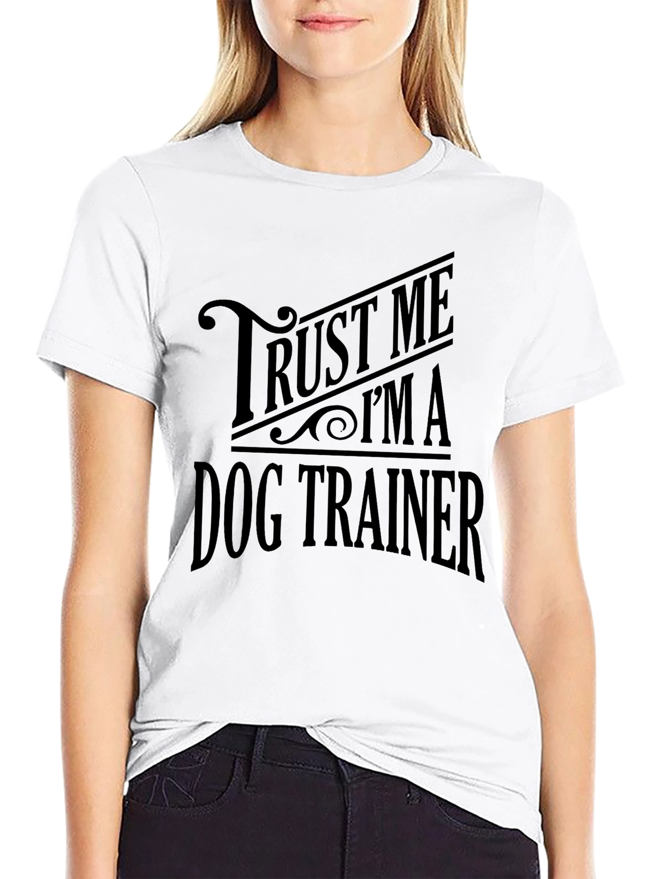 Trust Me Im A Dog Trainer Black T-Shirt