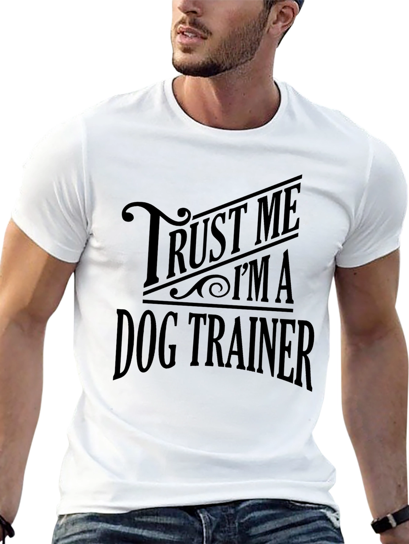 Trust Me Im A Dog Trainer Black T-Shirt