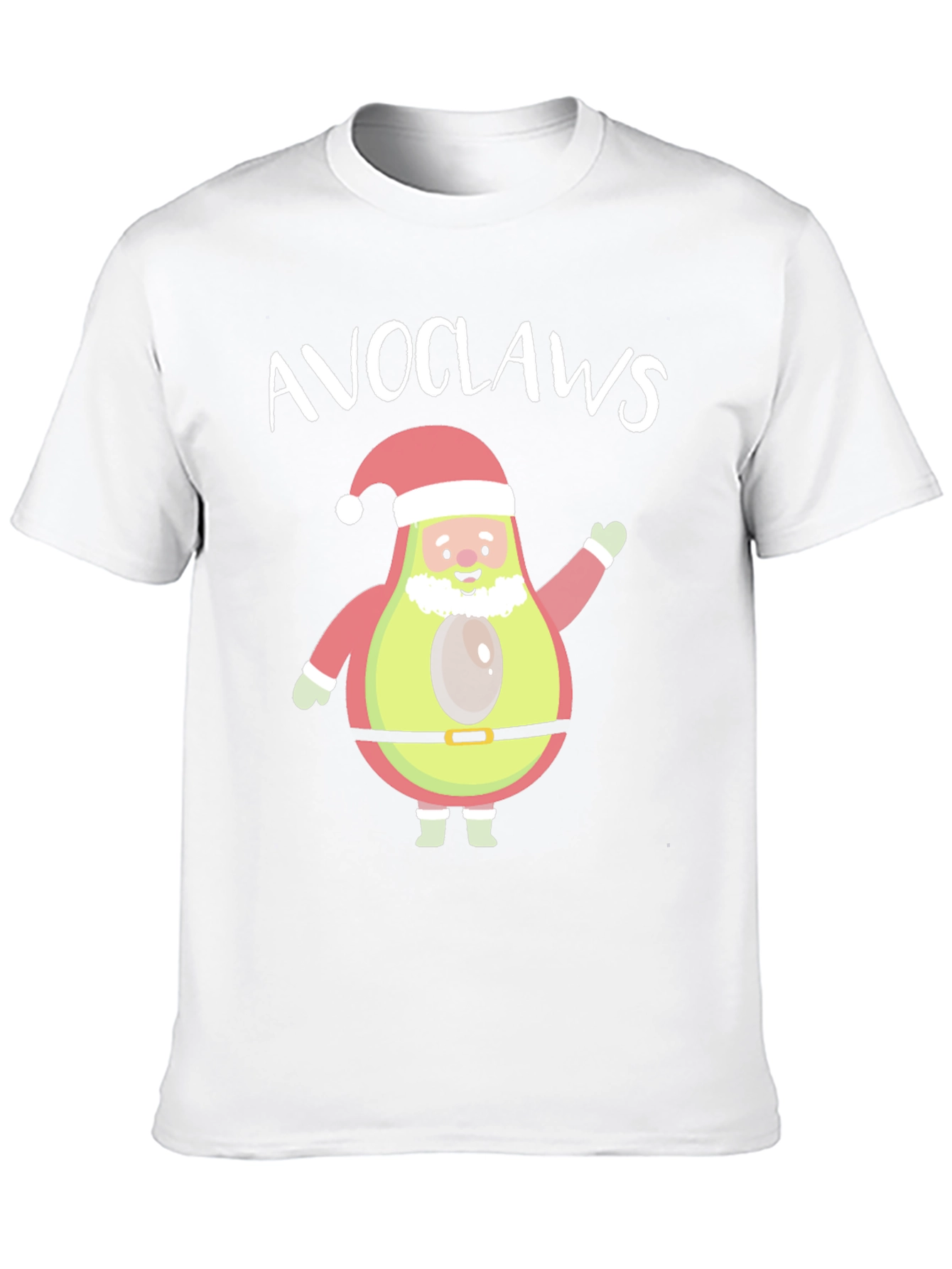Avoclauss Santa Avocado Christmas Holiday Tee