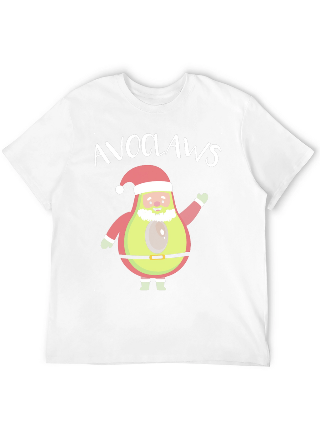 Avoclauss Santa Avocado Christmas Holiday Tee