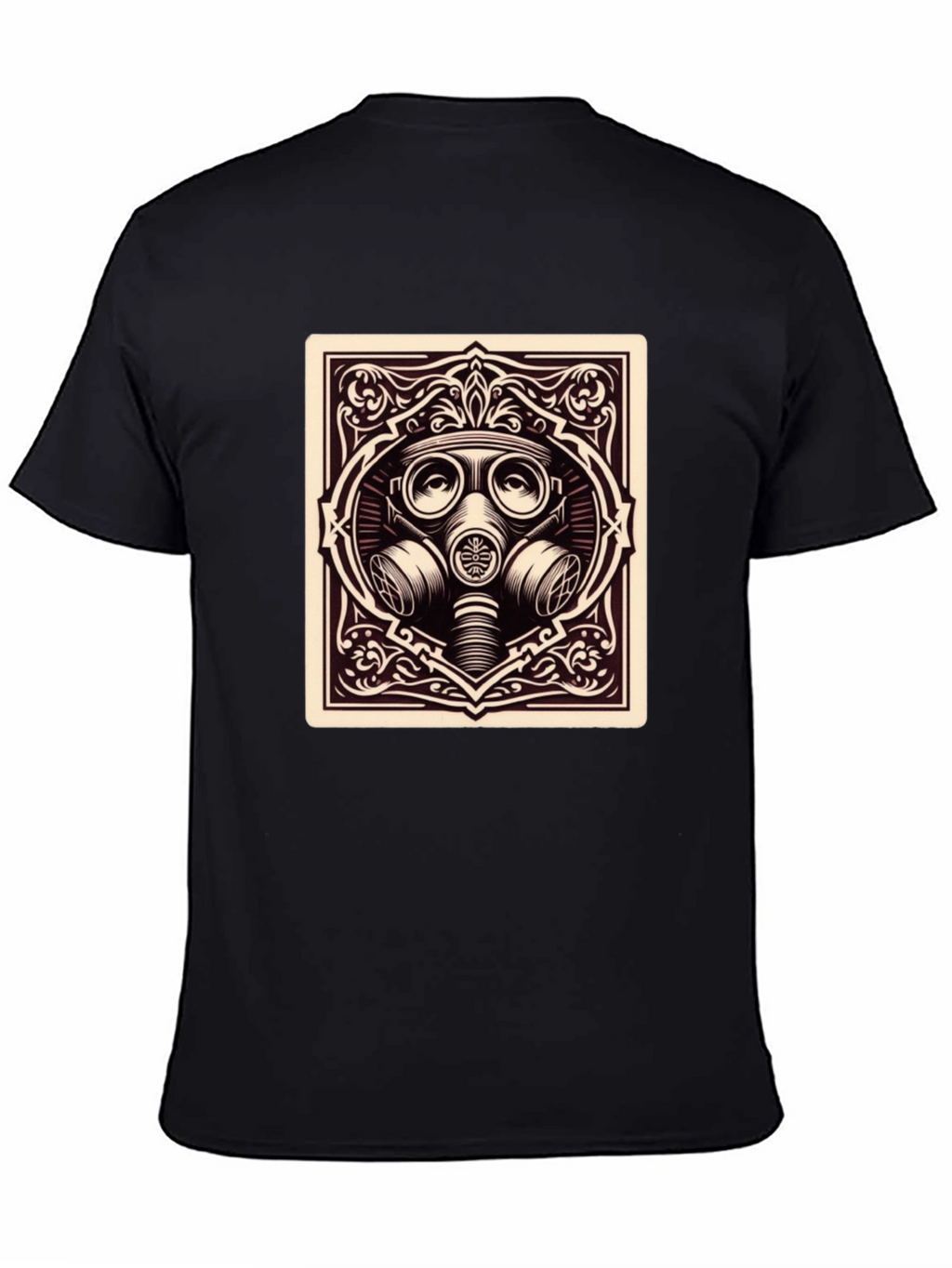 Gas Mask Graphic Tee - Dark Humor Style