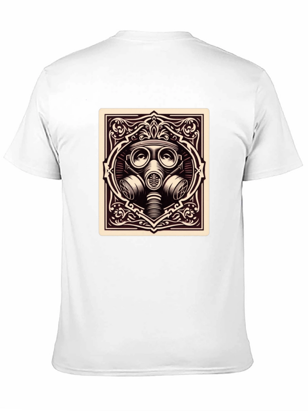 Gas Mask Graphic Tee - Dark Humor Style