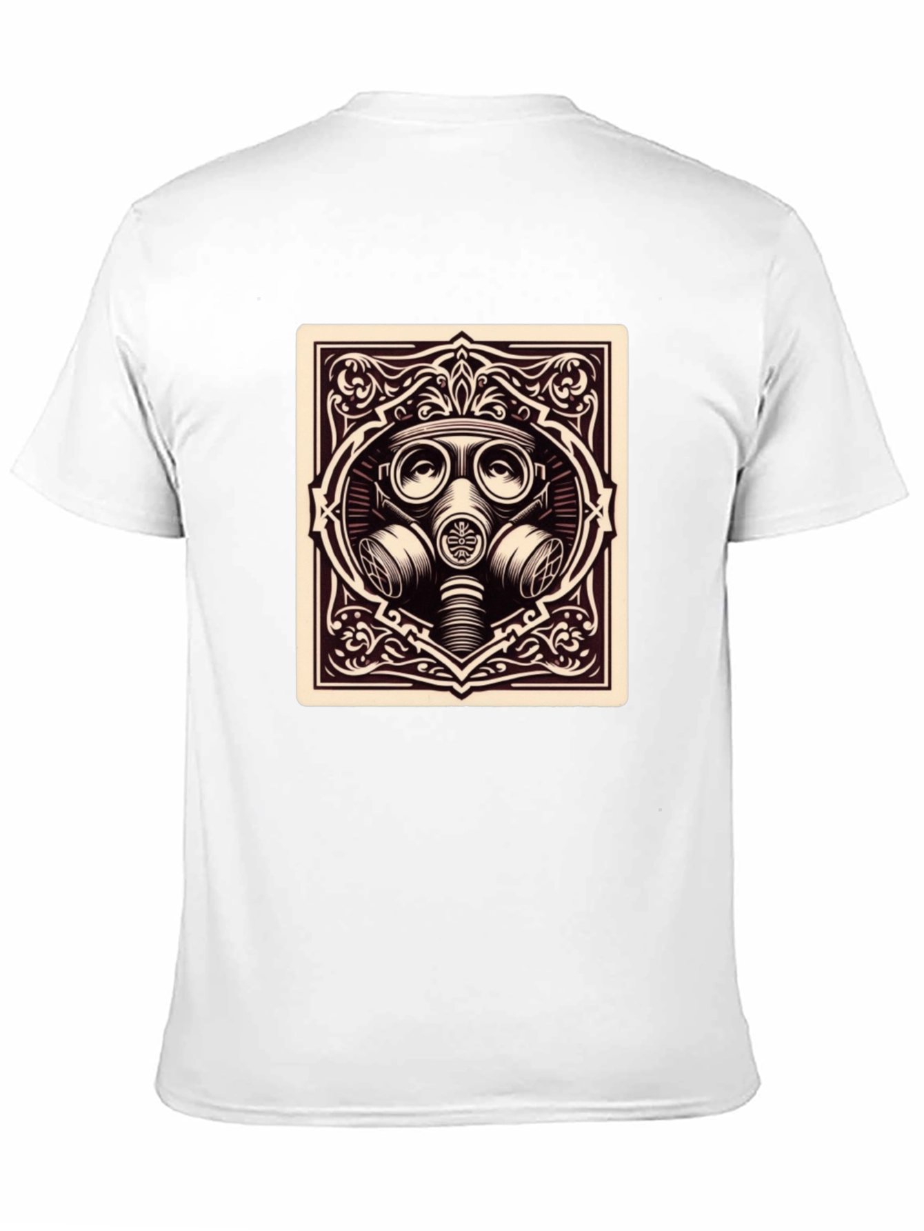 Gas Mask Graphic Tee - Dark Humor Style