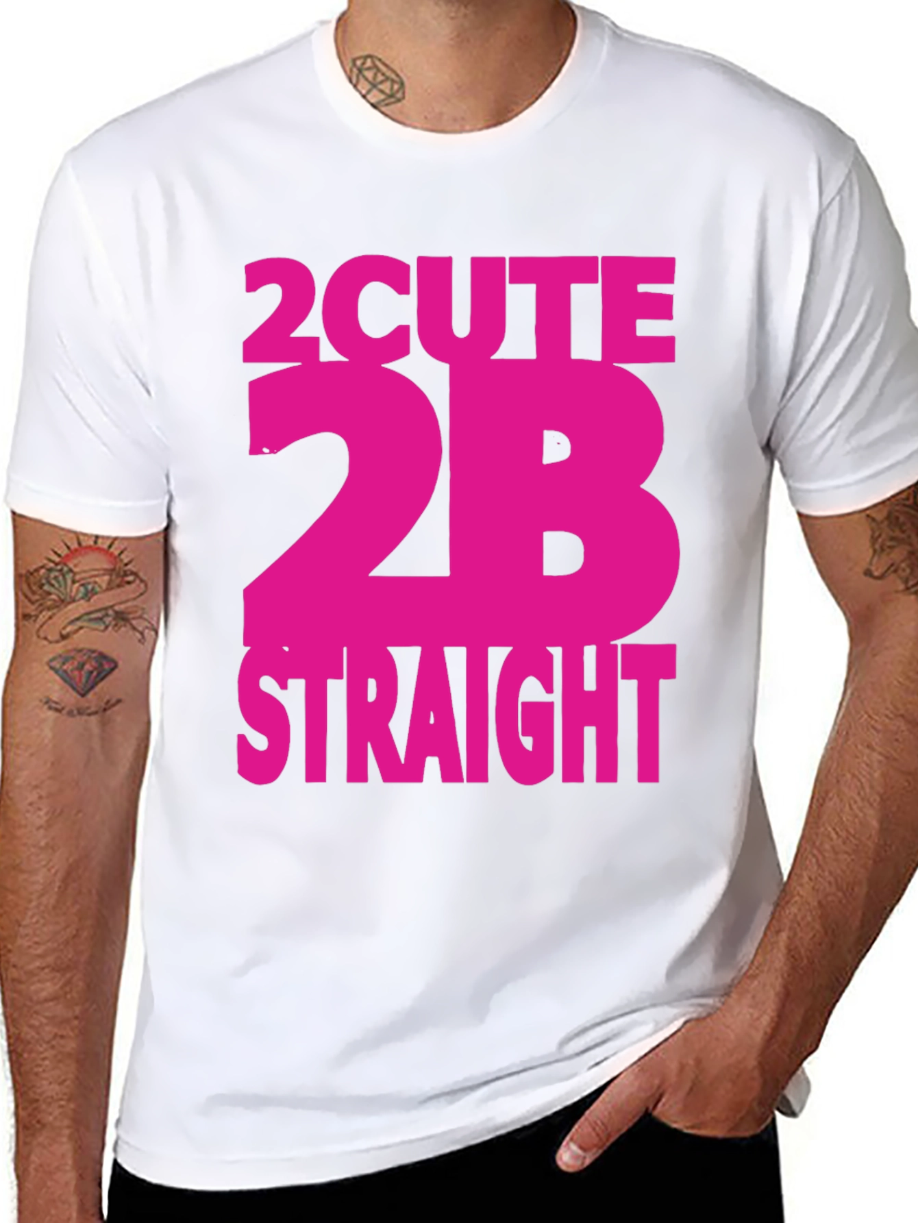 2Cute2B Straight Graphic T-Shirt
