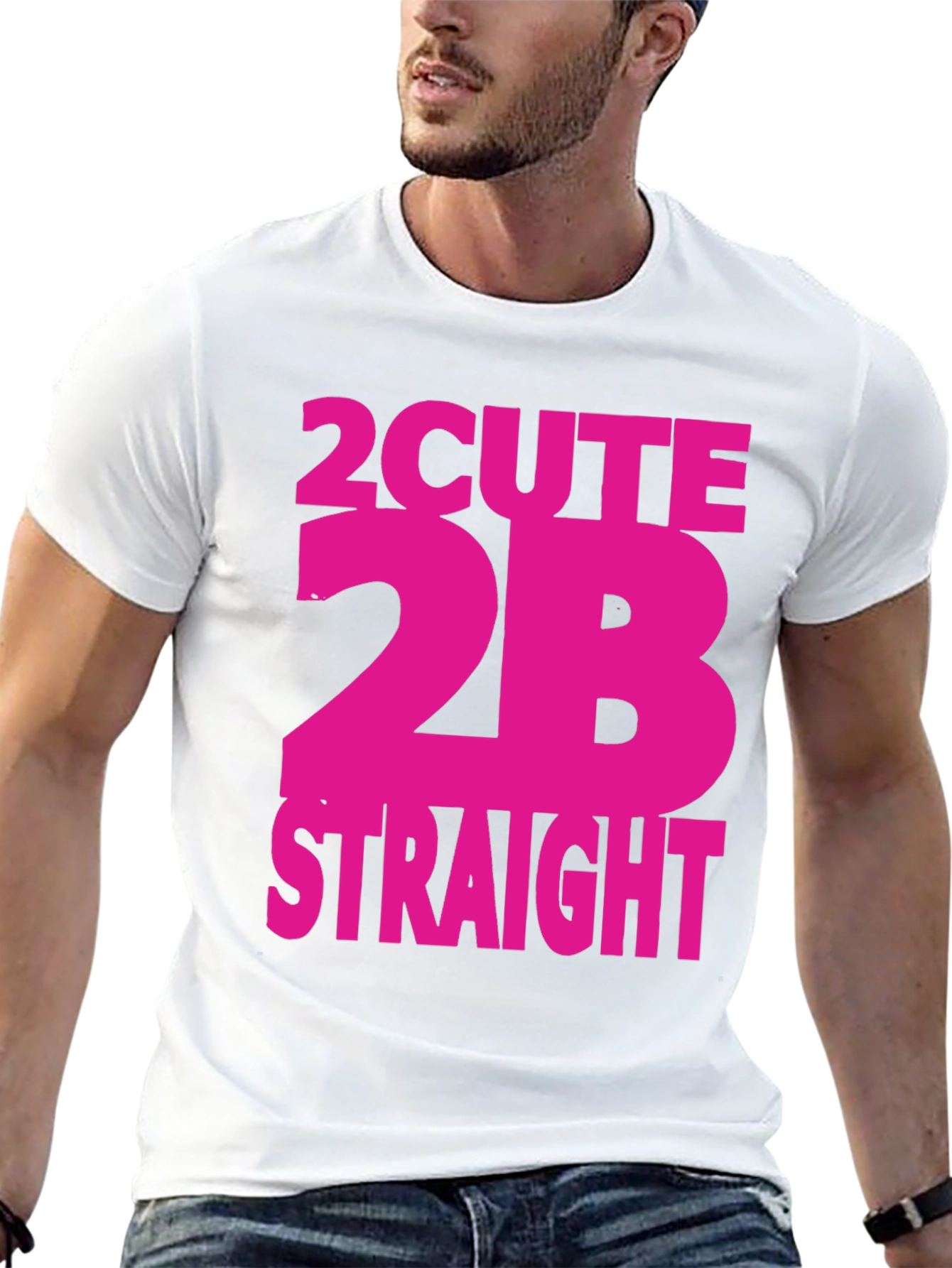 2Cute2B Straight Graphic T-Shirt