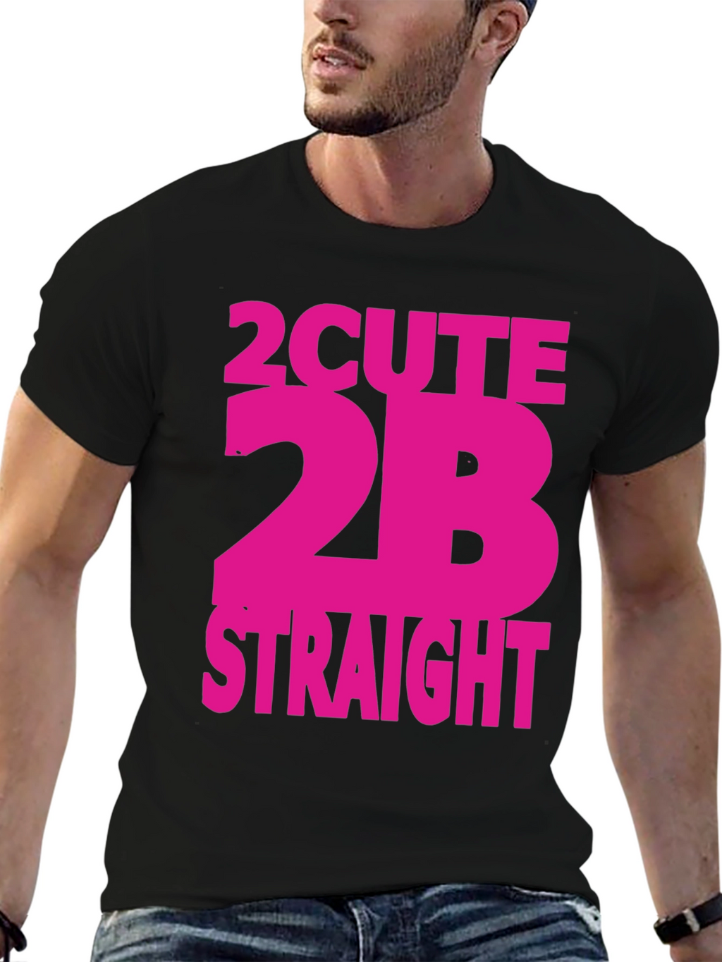 2Cute2B Straight Graphic T-Shirt