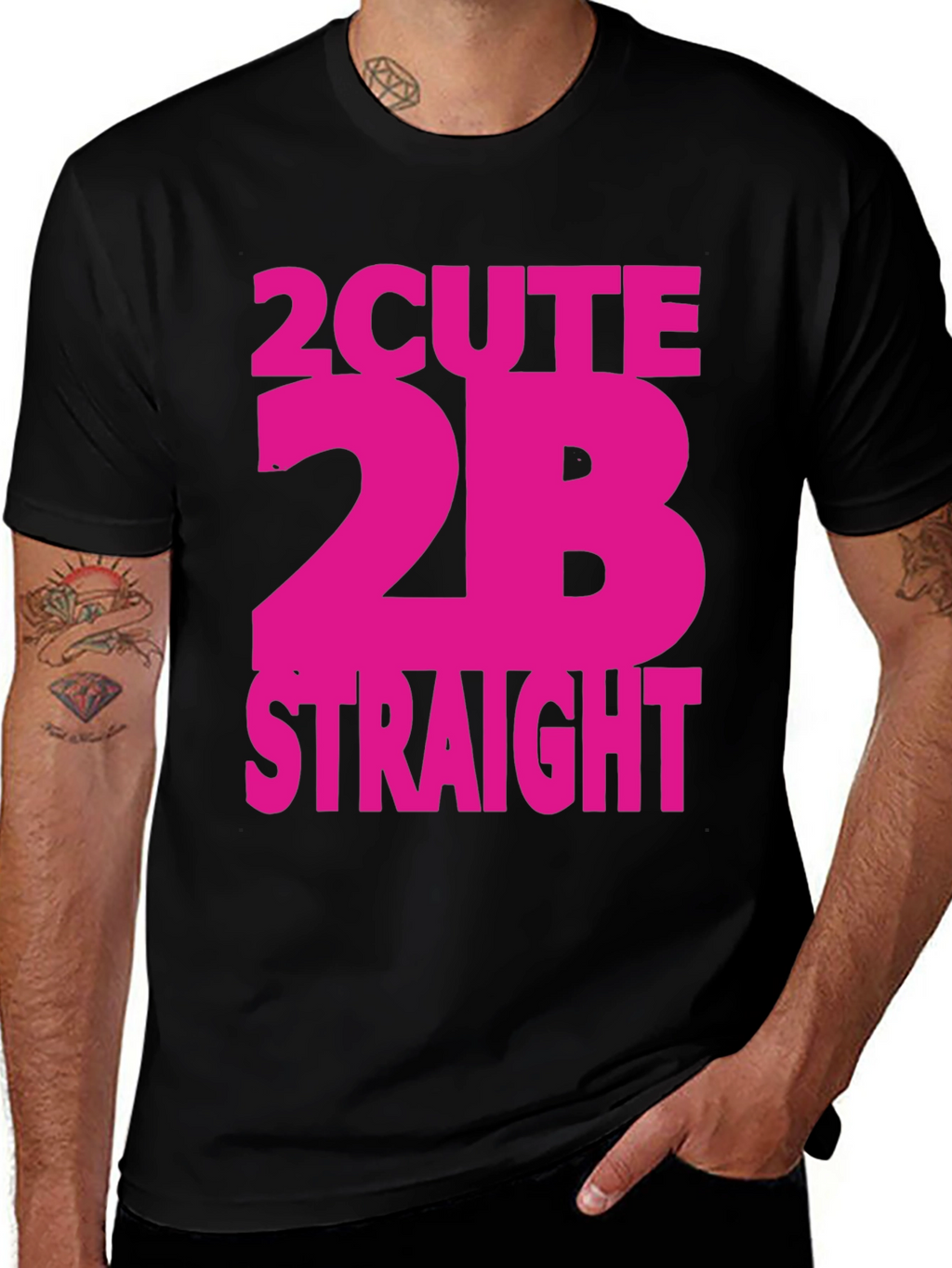 2Cute2B Straight Graphic T-Shirt