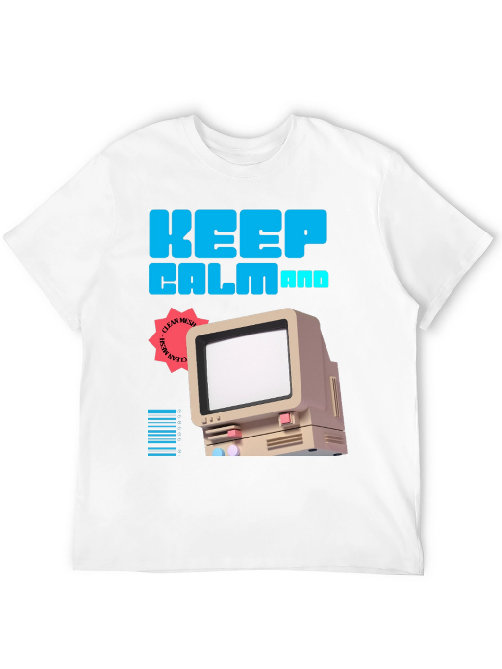 Keep Calm Retro Computer T-Shirt
