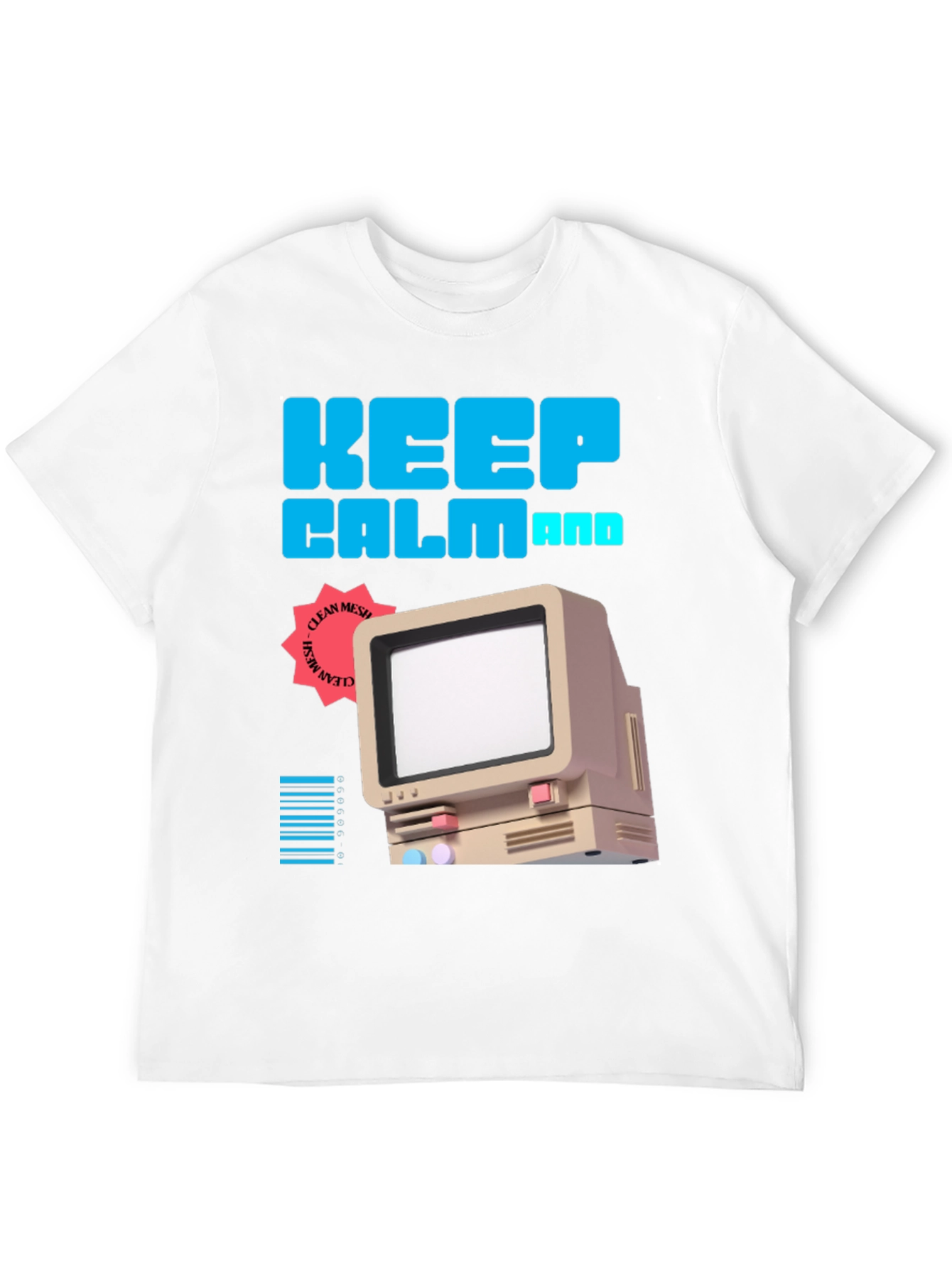 Keep Calm Retro Computer T-Shirt