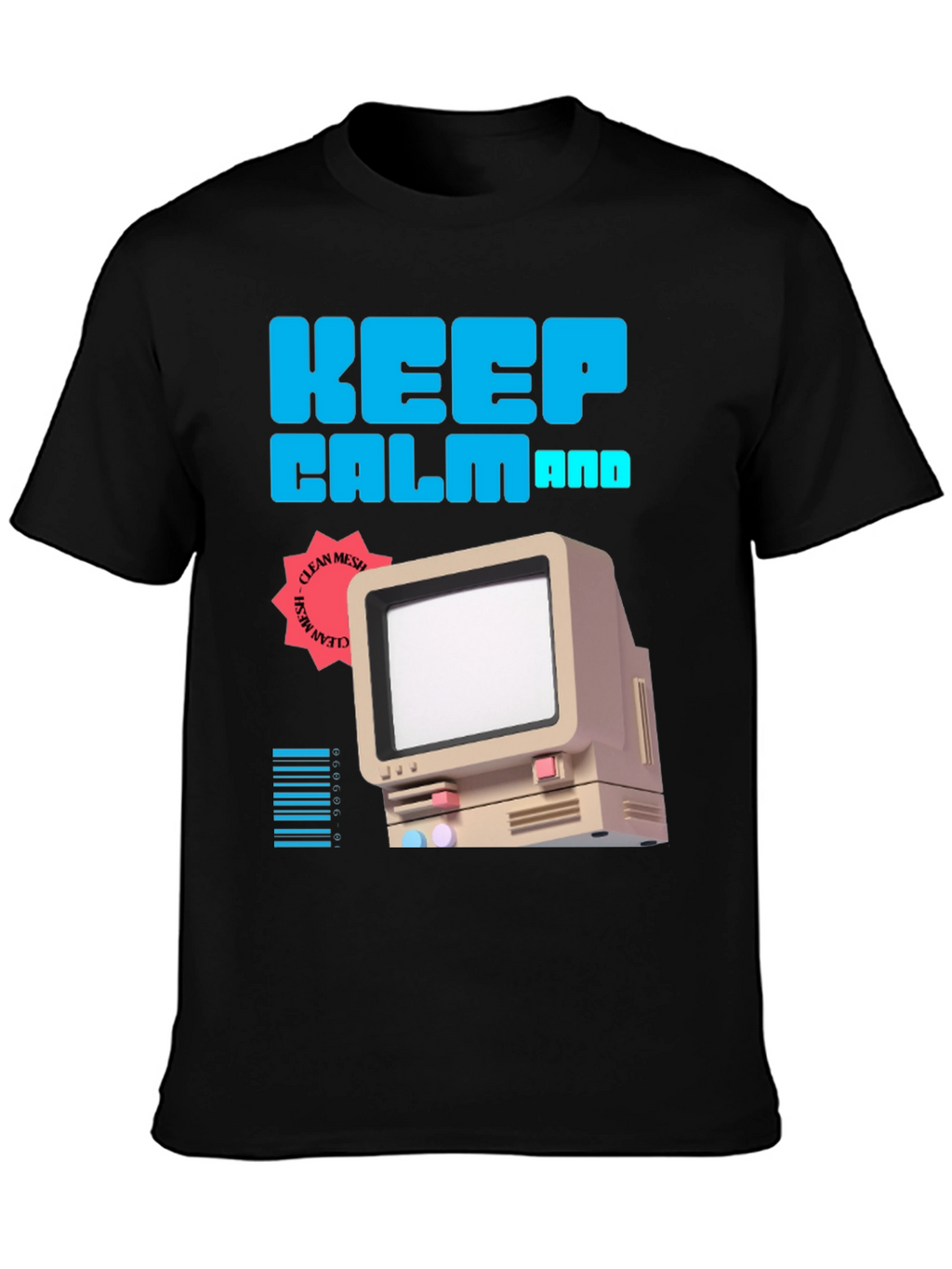 Keep Calm Retro Computer T-Shirt