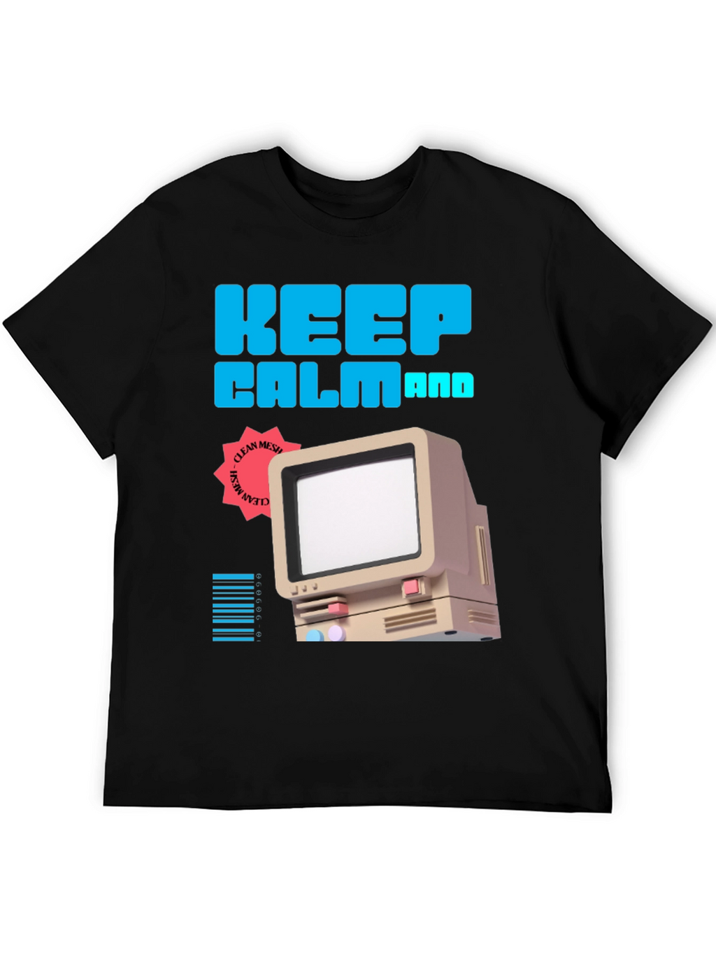 Keep Calm Retro Computer T-Shirt